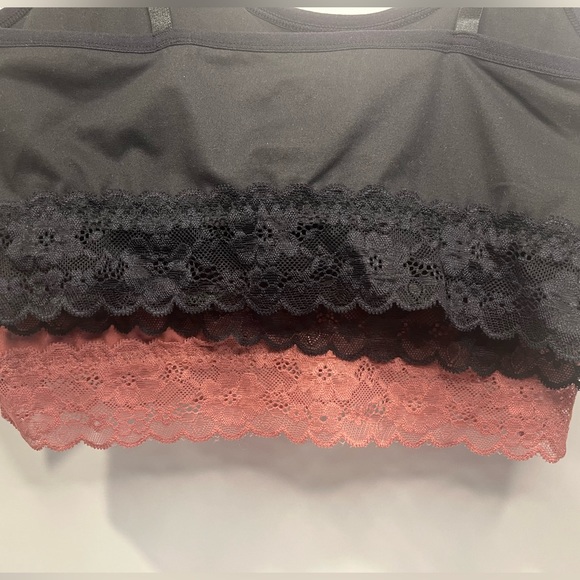 Jessica Simpson Pull on 2 pc Bra Set w/Lace & Removable Pads Adjustable Straps - Picture 6 of 8